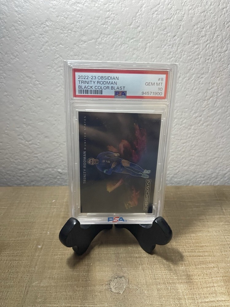 2022 Obsidian Black Colorblast #8 Trinity Rodman PSA 10 - USWNT Soccer PHENOM!