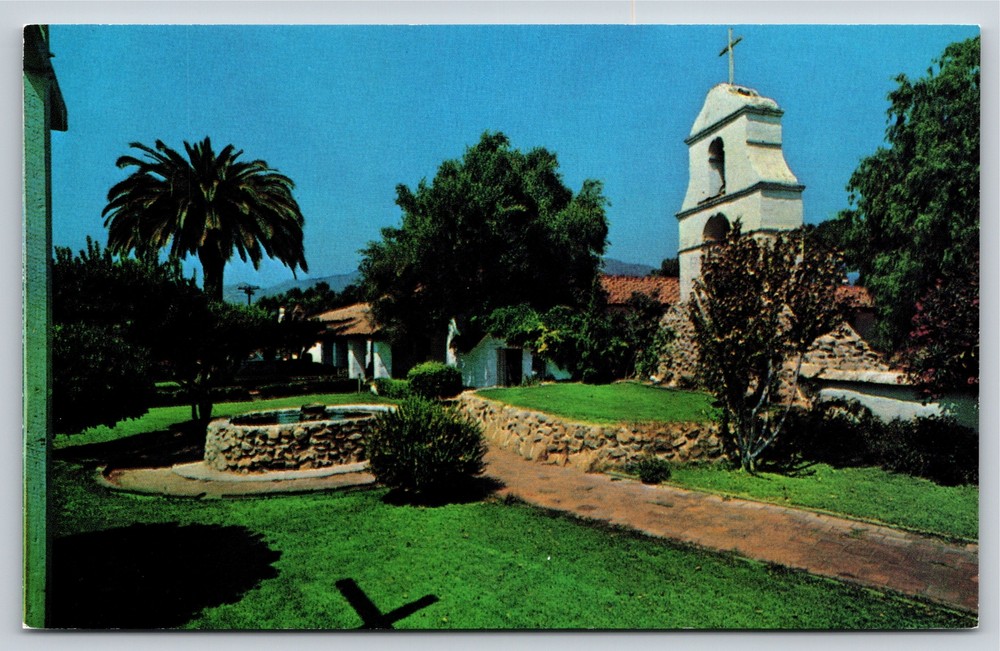 Pala California~Mission San Antonio De Pala~Vintage Postcard