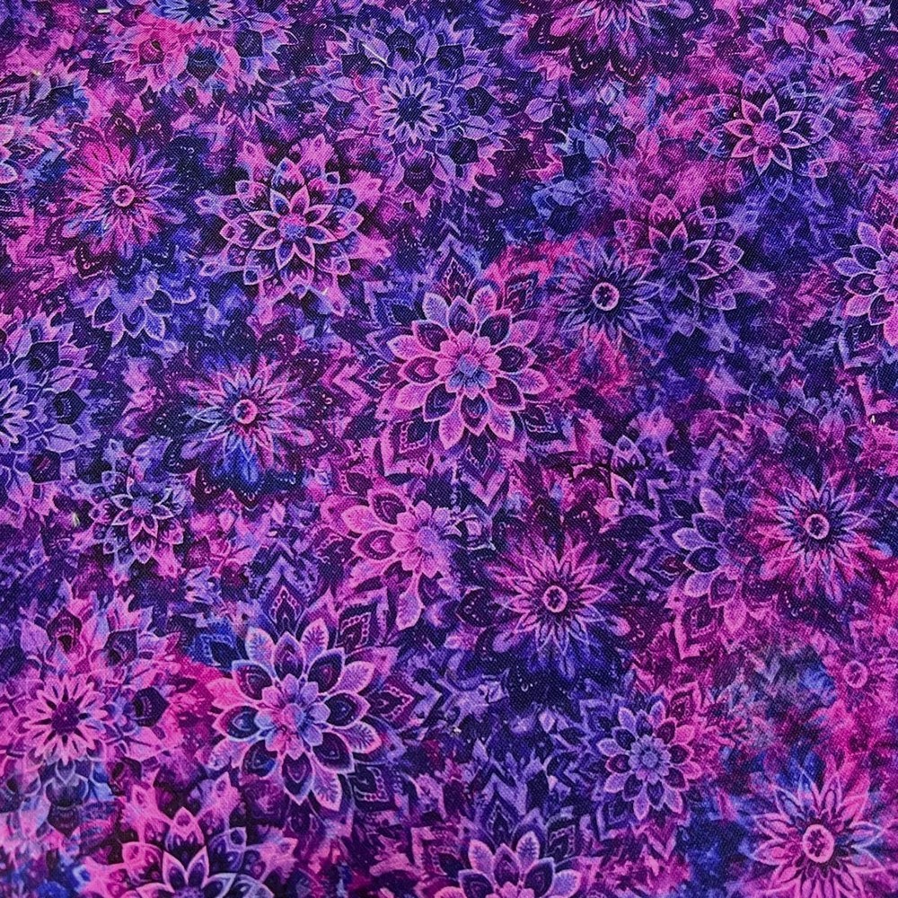 Dancing Dahlias Fabric (#17) 45