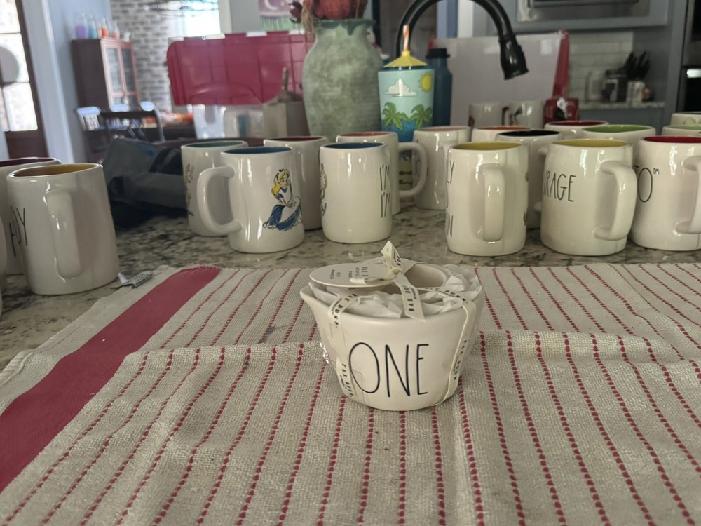 NEW Rae Dunn White Measuring Cups LL ONE, TWO