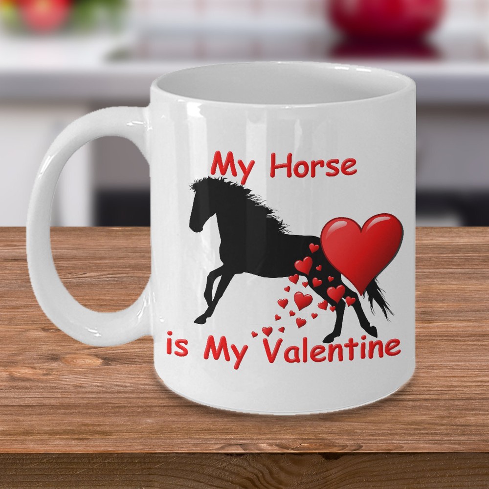 Horse Valentine Mug Valentine Horsemug Horse Valentine Coffee Mug Valentine