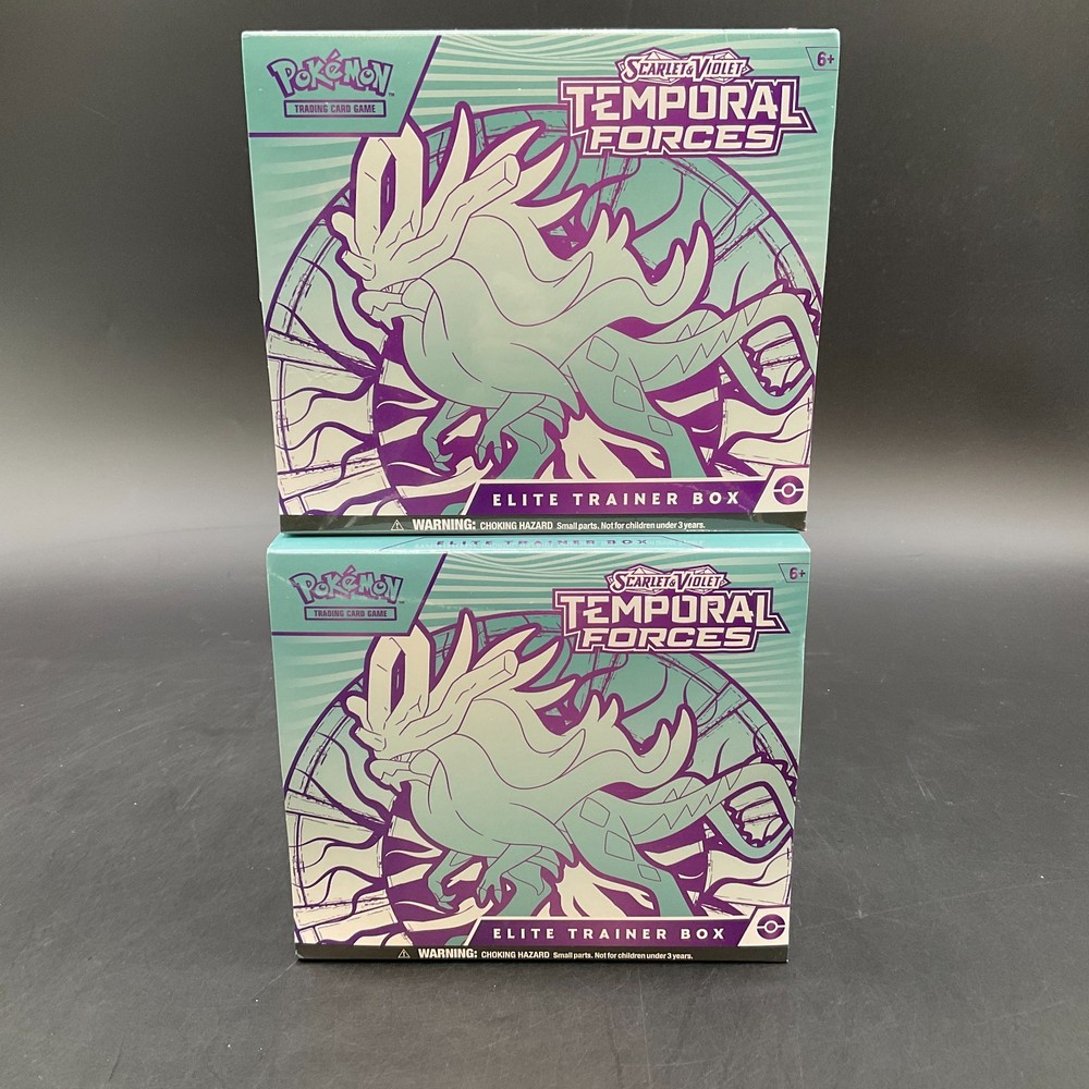 Lot of (2) Pokemon TCG Temporal Forces Elite Trainer Boxes SEALED ETBPROBSTEIN is actively accepting consignments !!