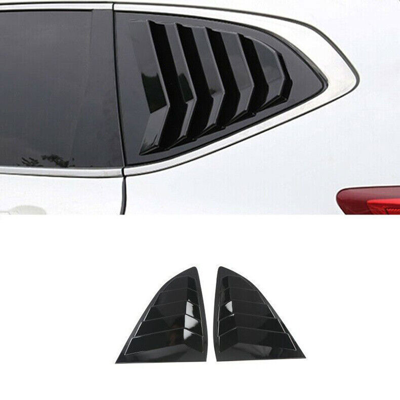 For Honda CR-V 2017-2022 Gloss Black Side Window Vent Louver Shutter Cover Trim