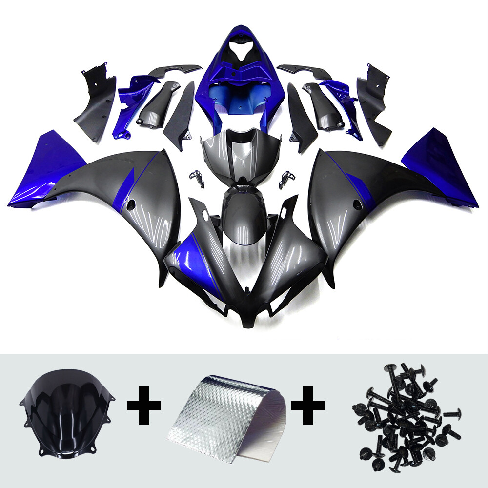 Grey Blue ABS Fairings Kit For Yamaha YZF R1 2012 2013 2014 YZF1000 R1 Bodywork