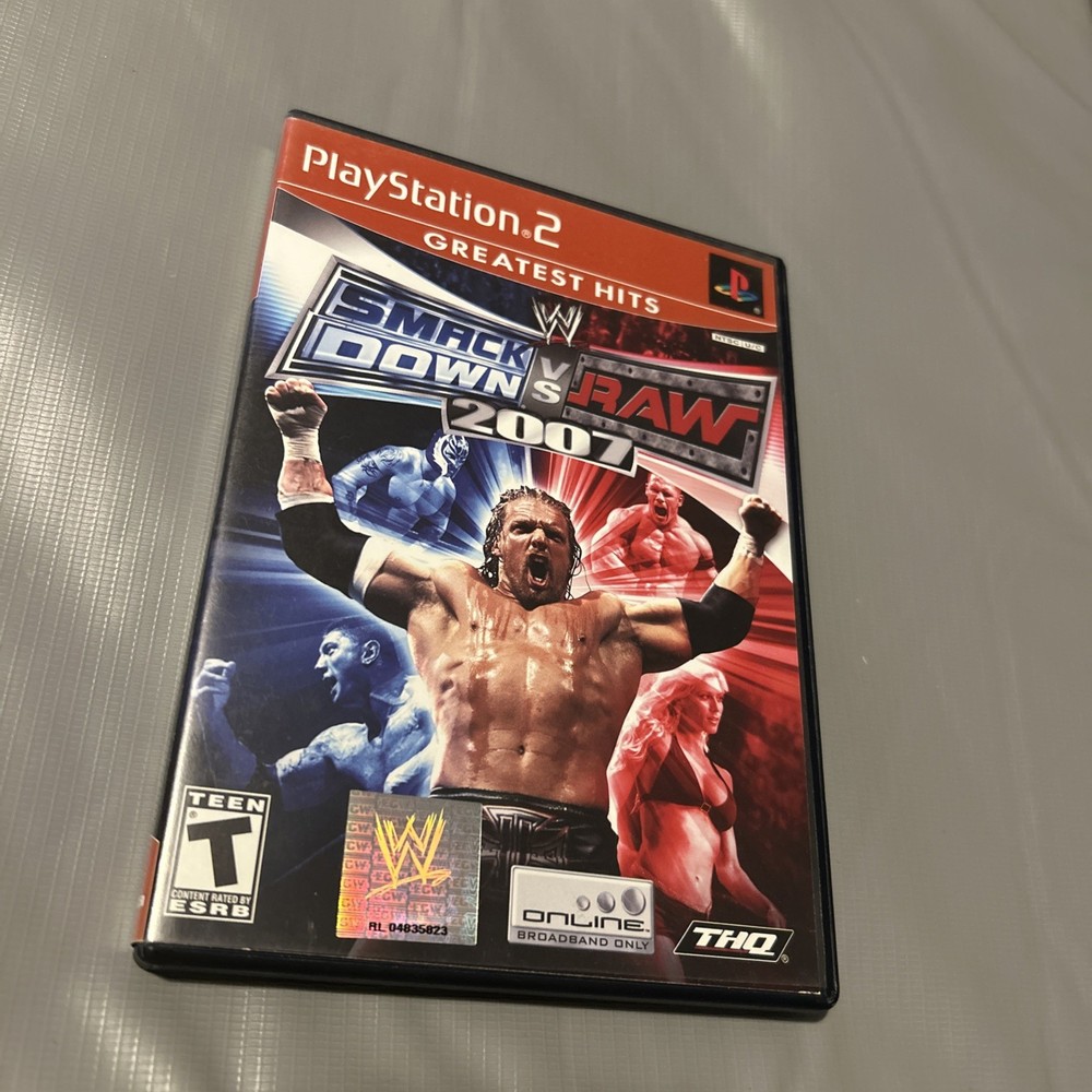 WWE Smackdown Vs Raw 2007 - Sony PlayStation 2, tested, no manual