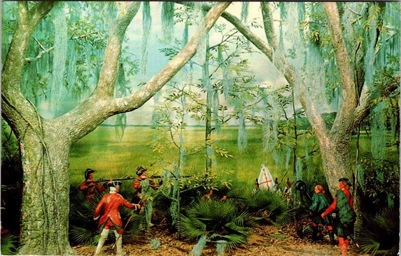Postcard MUSEUM SCENE St. Simons Island Georgia GA m/09 AO8802