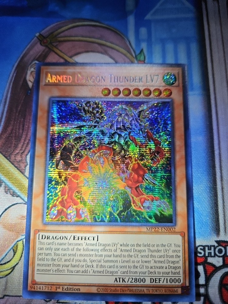 Armed Dragon Thunder LV7 MP22-EN002 1st Ed Pharaoh's Gods Tin 2022