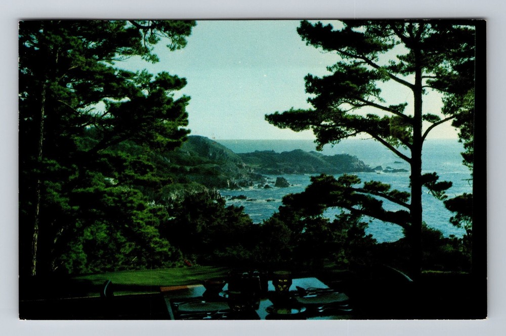 Carmel CA-California Highlands Inn Dining Room View Vintage c1965 Postcard