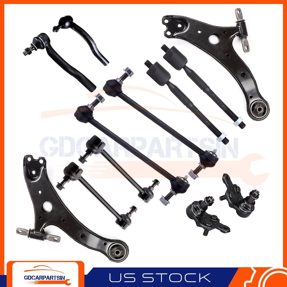 New Tie Rod End Control Arm Sway Bar 12Pcs Suspension Kit For LEXUS ES300