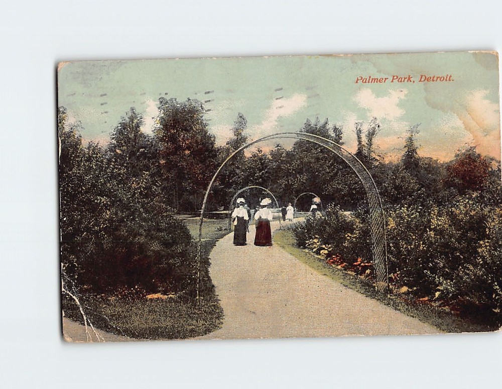 Postcard Palmer Park Detroit Michigan