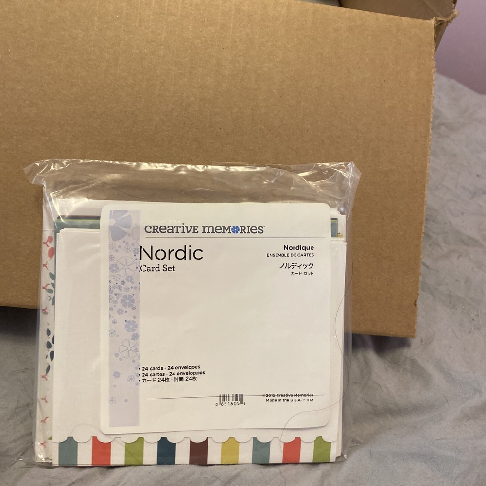 NEW Nordic Card Set Cardstock Envelopes Christmas Paper Craft Creative Memories