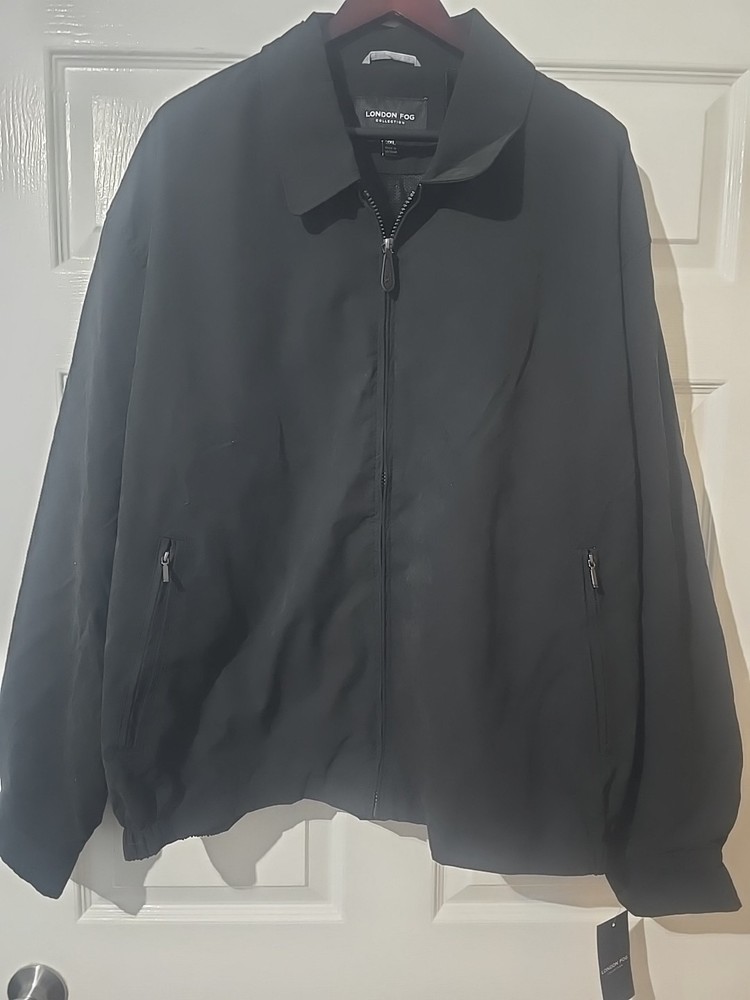 London Fog Men’s Black Jacket Size 3XL Light Weight