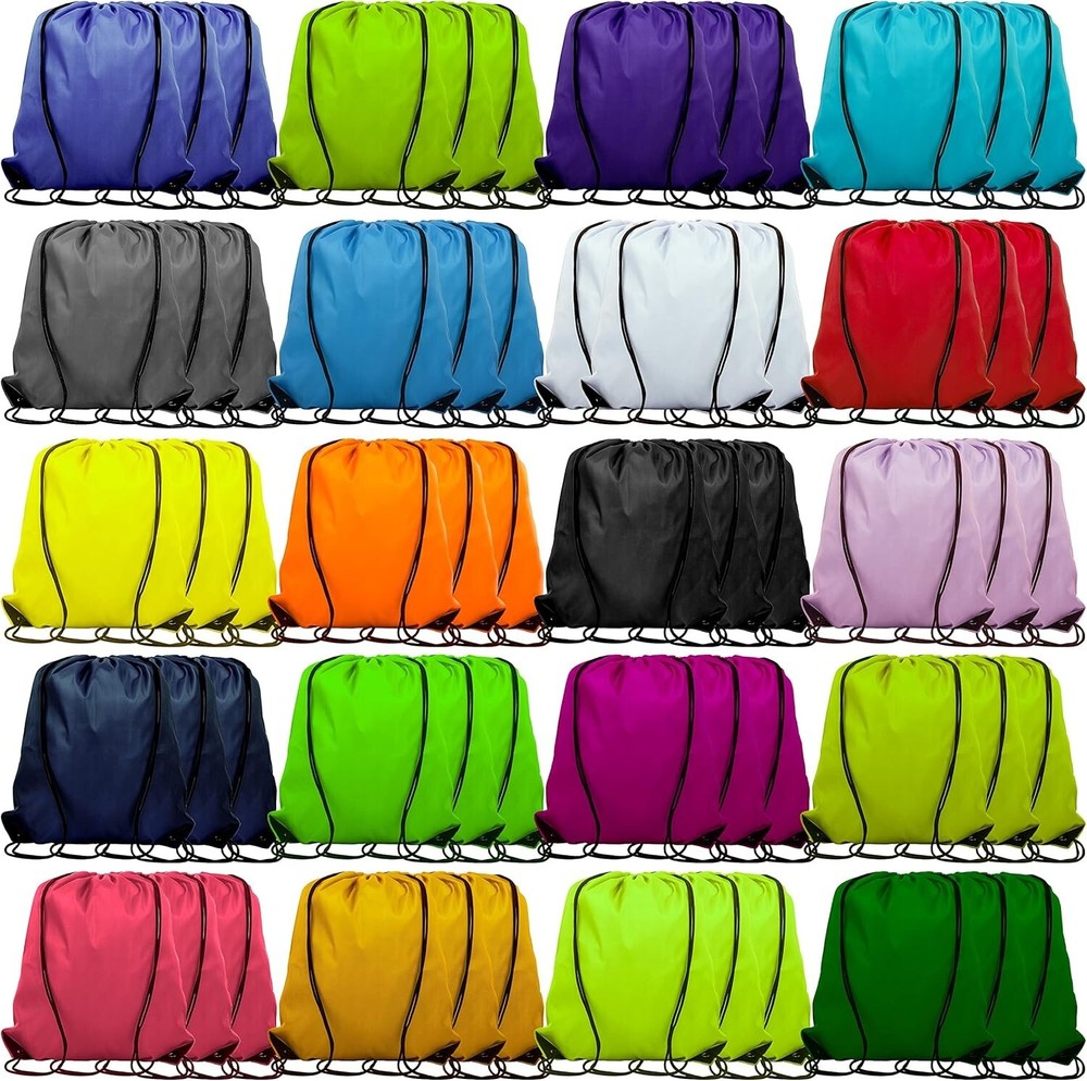 Durable 60-Piece Sports Cinch Backpack - Ideal for Events and Outdoor Activities