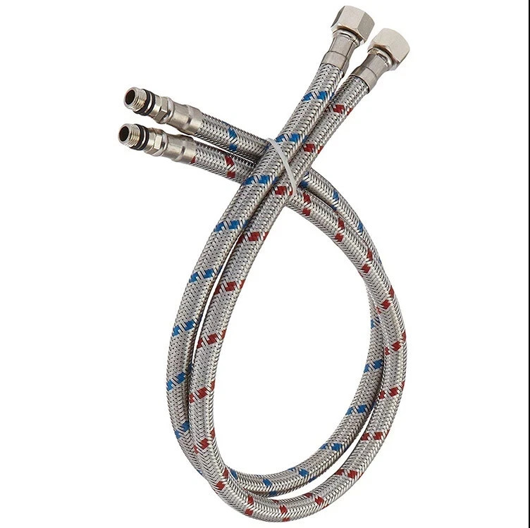 32-Inch Faucet Supply Hose 3/8-Inch Female x M10 Male 2Pcs
