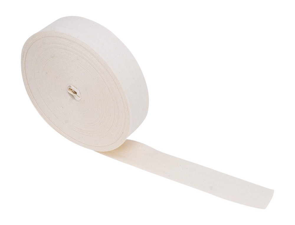 Natural Cotton Twill Herringbone Bias Tape Ribbon 1.5 Inch x 50 Yards