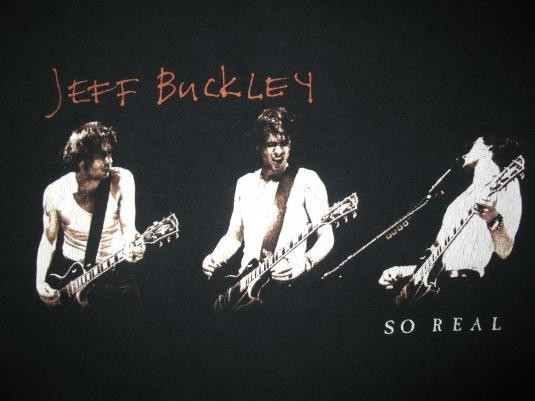 JEFF BUCKLEY SO REAL VINTAGE T-SHIRT Shirt Black Unisex S-234XL