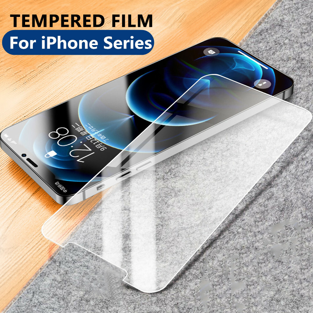 3Pcs For iPhone 15 Pro 12 Pro 11 XR SE 7 14 13 8 Screen Protector Tempered Glass