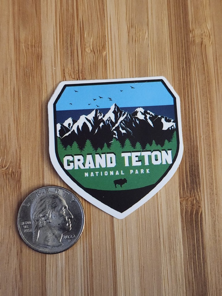 GRAND TETON NATIONAL PARK STICKER WYOMING Camping Hiking Grand Tetons Sticker