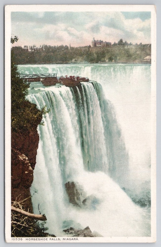 Vintage Postcard Horseshoe Falls Niagara Phostint Detroit Publishing Co.