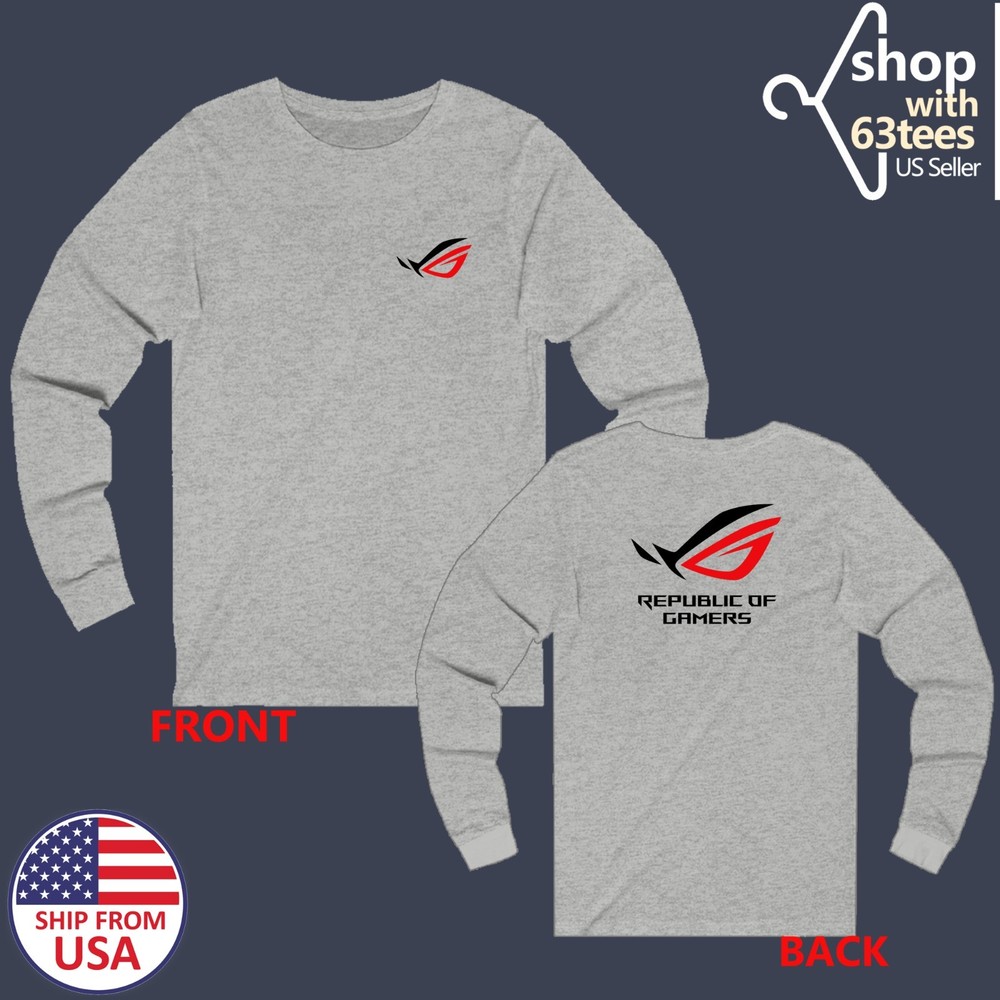 ASUS ROG Republic of Gamers Men's Gray Size S to 3XL