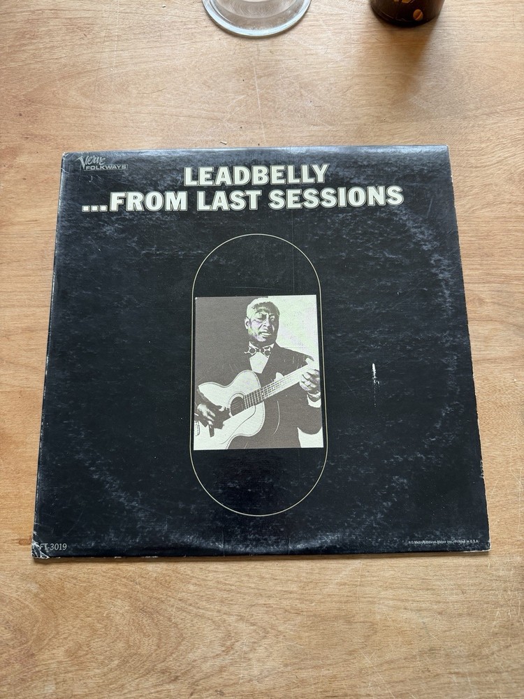 Leadbelly From Last Sessions White Label Promo LP VG++ Verve Folkways FT-3019