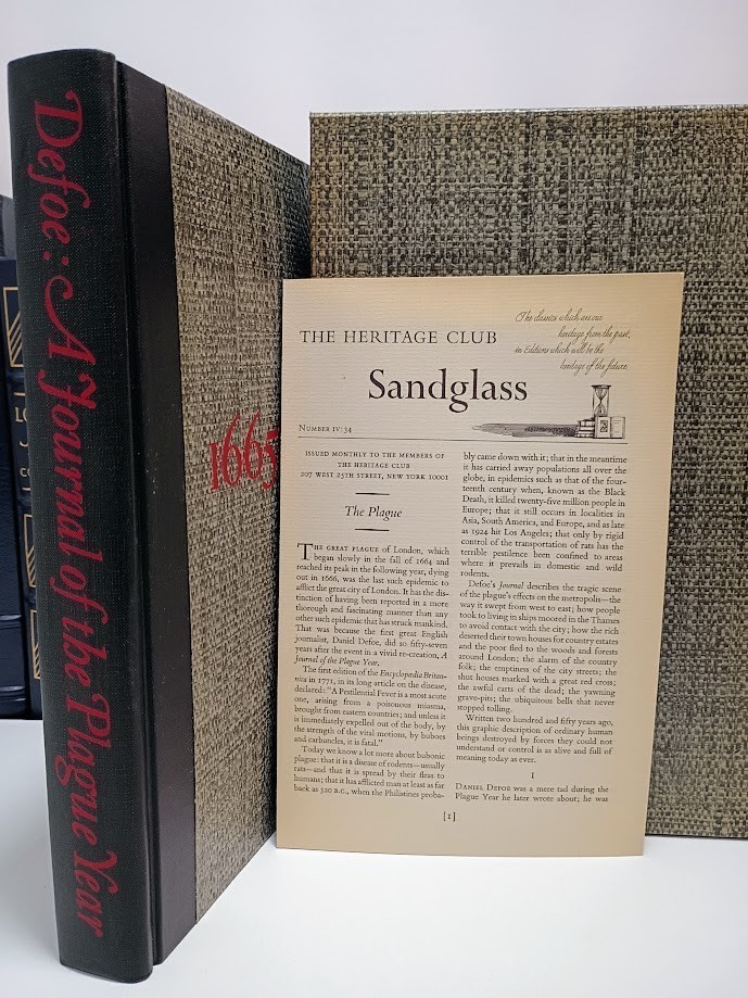Journal of the Plague Year  by Daniel Defoe Heritage Press HC Slipcase 1968 VG+