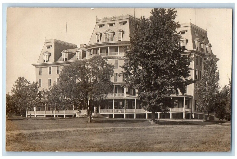 c1910's Rexmere Hotel View Stamford New York NY RPPC Photo Unposted Postcard