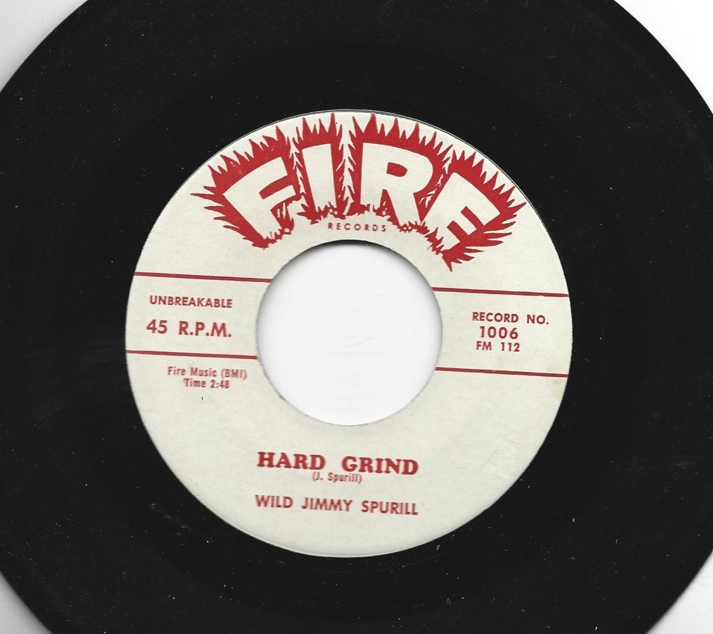Blues R&B Guitar Rockers 45 - Wild Jimmy Spruill - Hard Grind- Hear -1959 Fire