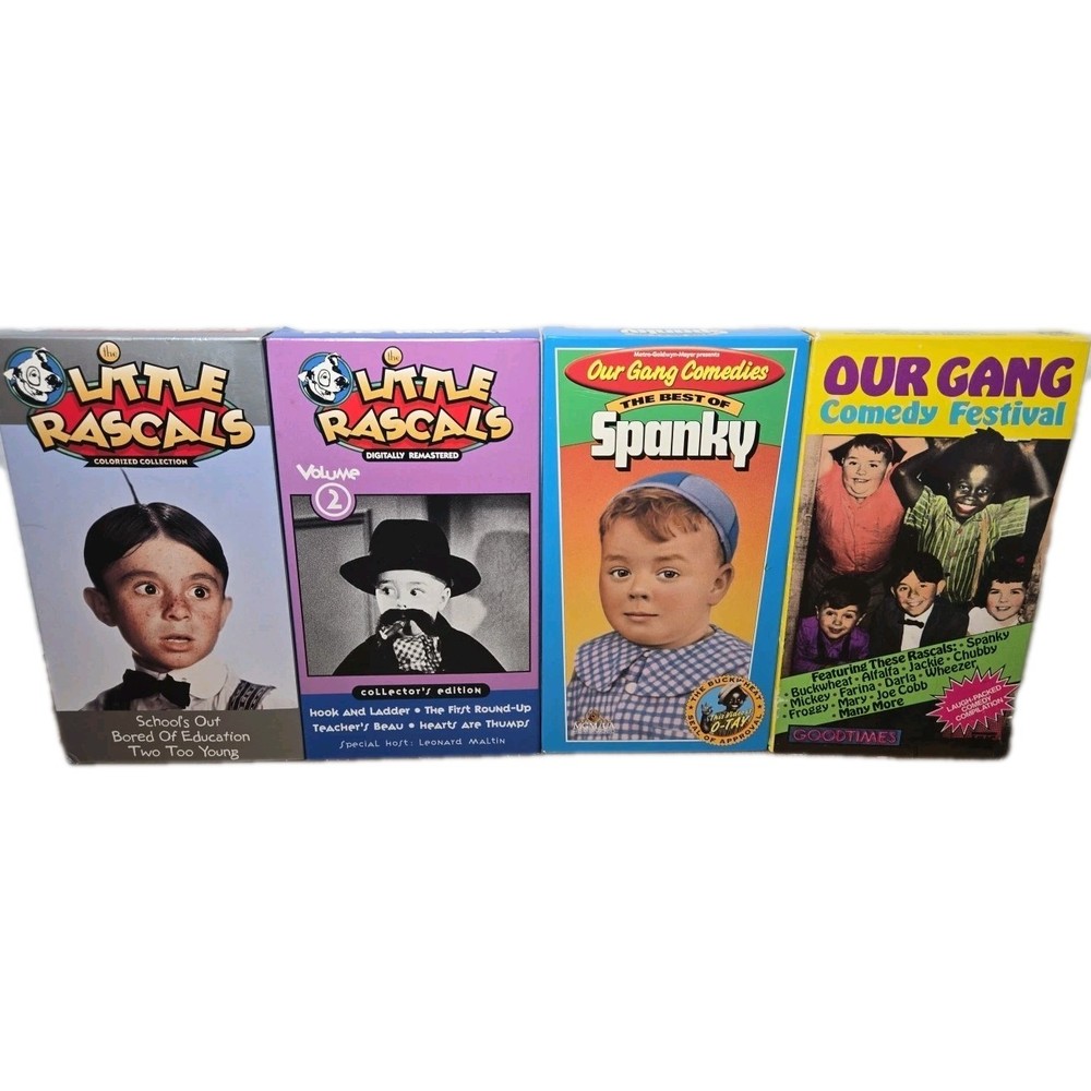 Lot Of 4 Little Rascals - Our Gang - 4 VHS, Tested