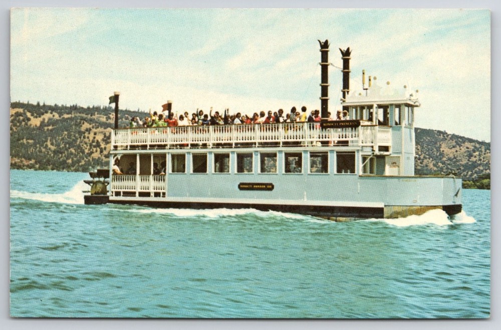 Konocti Princess Steamboat Clear Lake California Postcard Dexter Press