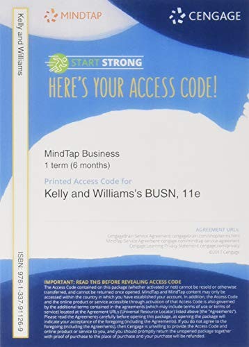 Bundle: BUSN + MindTap Business, 1 ..., Williams, Chuck