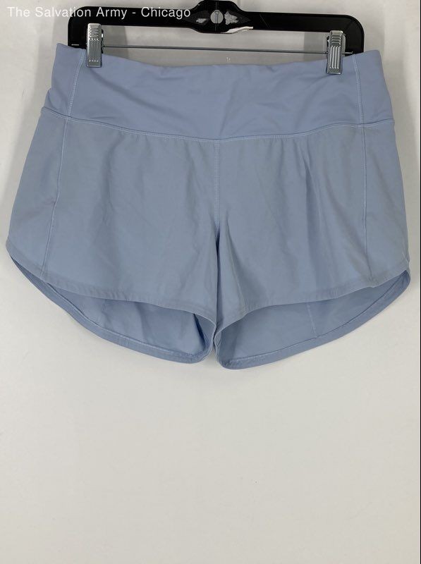 Lululemon Womens Baby Blue Elastic Waist Pull-On Athletic Shorts Size 8