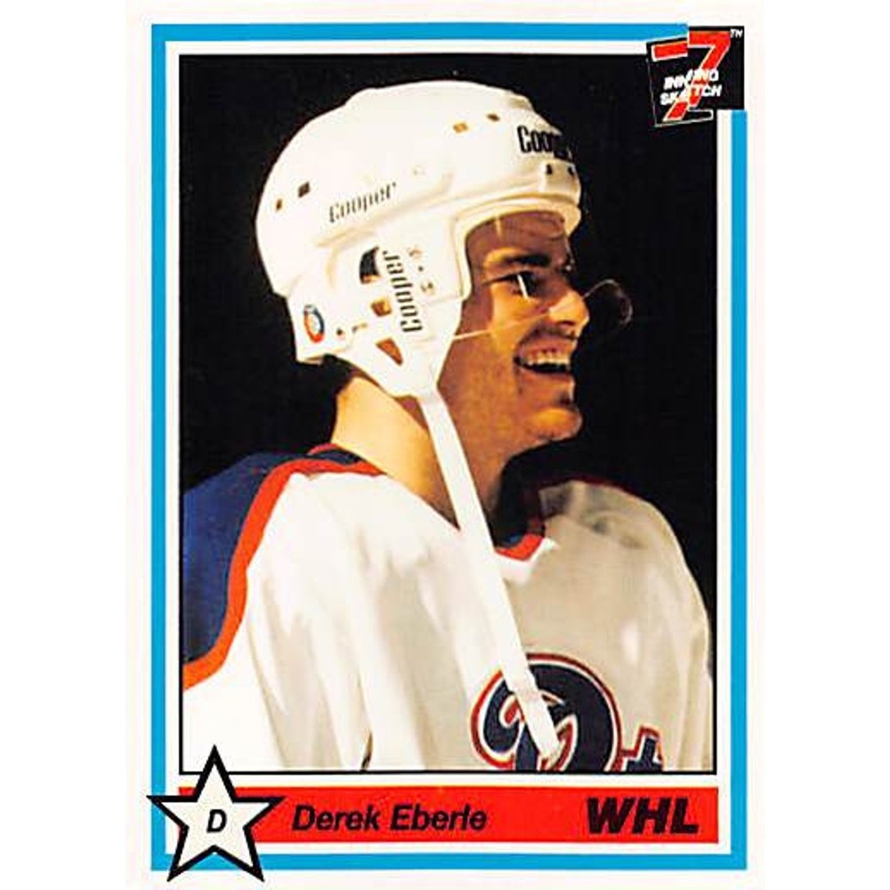 1990-91 7th Inning Sketch WHL #184 Derek Eberle