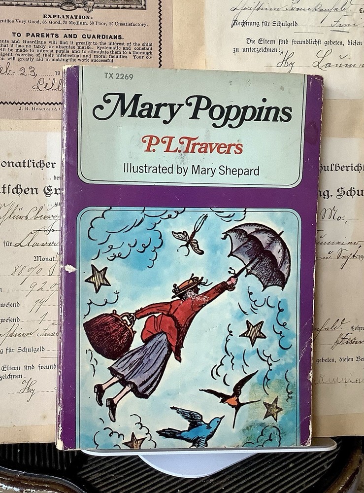Vintage 1972 1st Scholastic Printing Mary Poppins by P.L. Travers PB