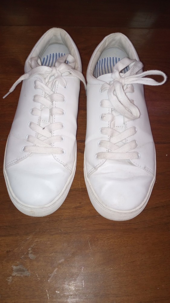 J.Crew White Leather Men's Sneakers Lace-Up Casual Size 9