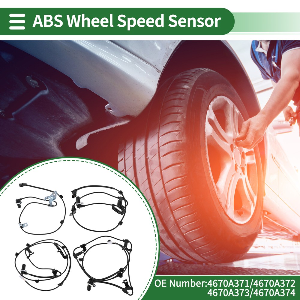Mitsubishi Galant ABS Wheel Speed Sensor Kit 4670A371 Replacement Set