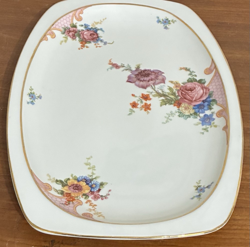 epiag czechoslovakia china Flower Serving Plate