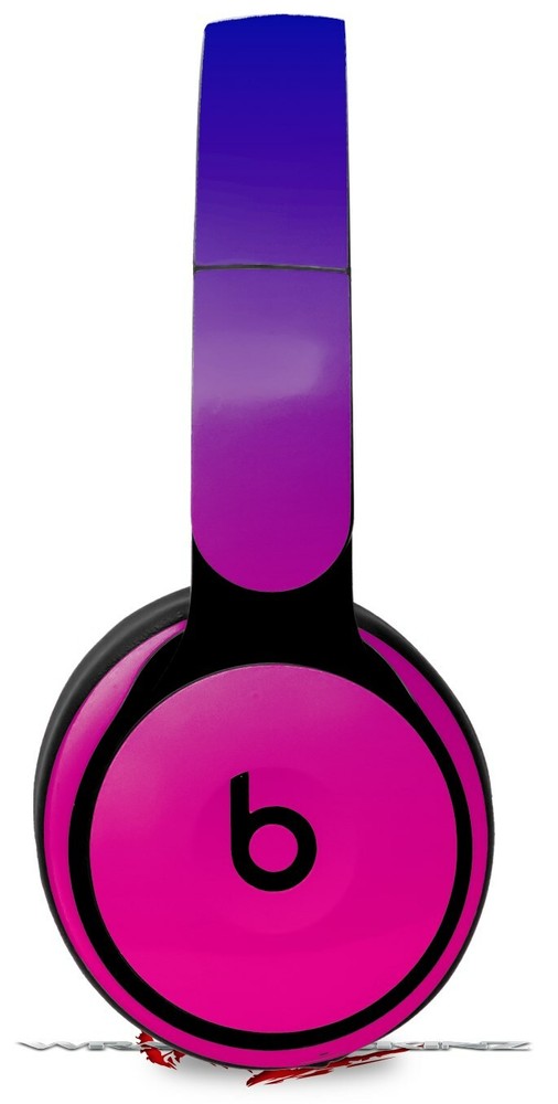 Skin for Beats Solo Pro Smooth Fades Hot Pink Blue BEATS NOT INCLUDED