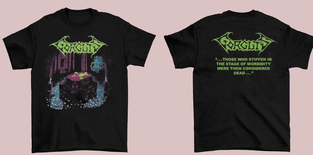 Gorguts Considered Dead Vintage Double-sided Black unisex All size shirt