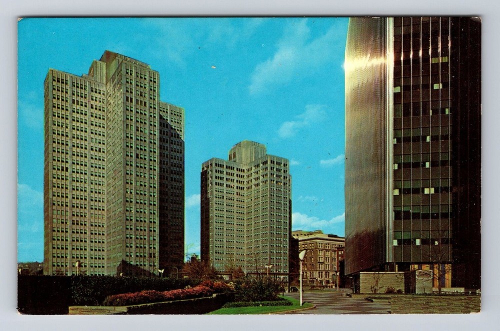 Pittsburgh PA- Pennsylvania, Gateway Buildings, Antique, Vintage Postcard
