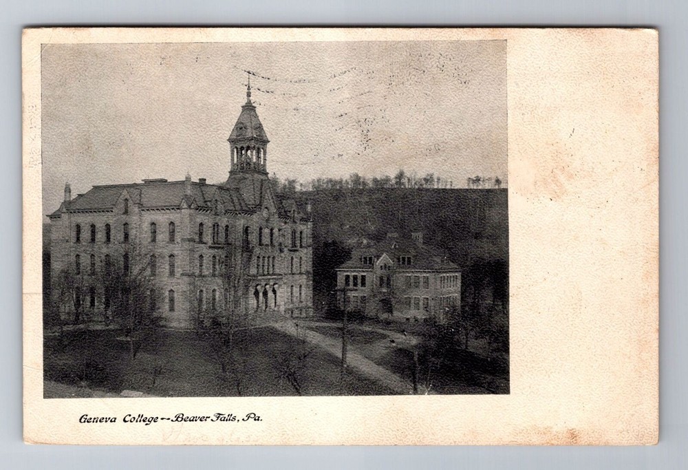 Beaver Falls PA-Pennsylvania, Geneva College, Antique Vintage c1908 Postcard