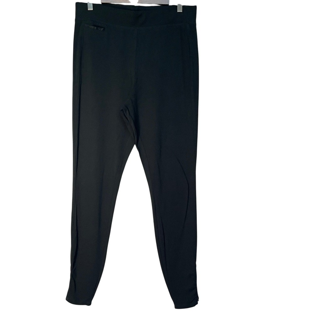 J. Jill Womens Black Stretch Ankle Zip Leggings Pants Size Medium