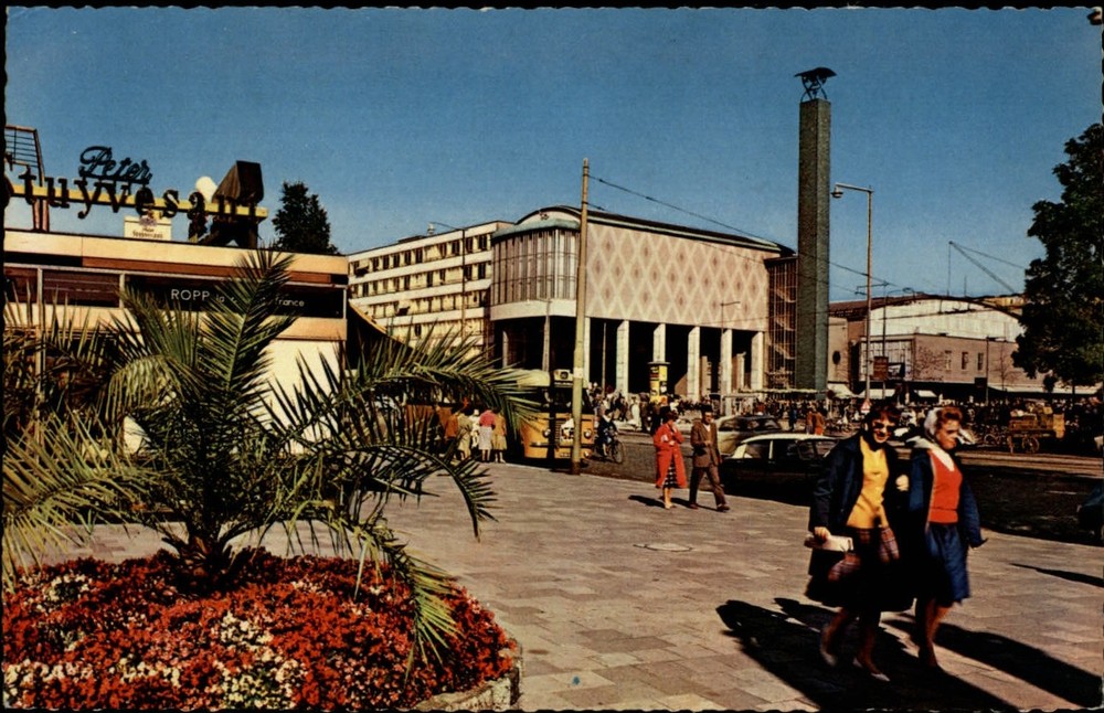 Coolsingel Boulevard Rotterdam Netherlands vintage postcard s055