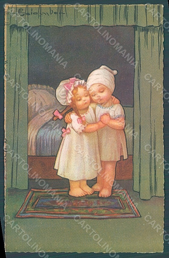 Artist Signed Colombo E. Children serie 1960-1 postcard HR2730