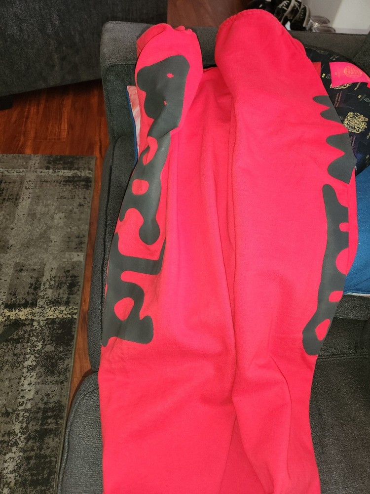 Sp5der Spider Sweatpants Red And Black Big STAR Beluga Sz 2xl XXL