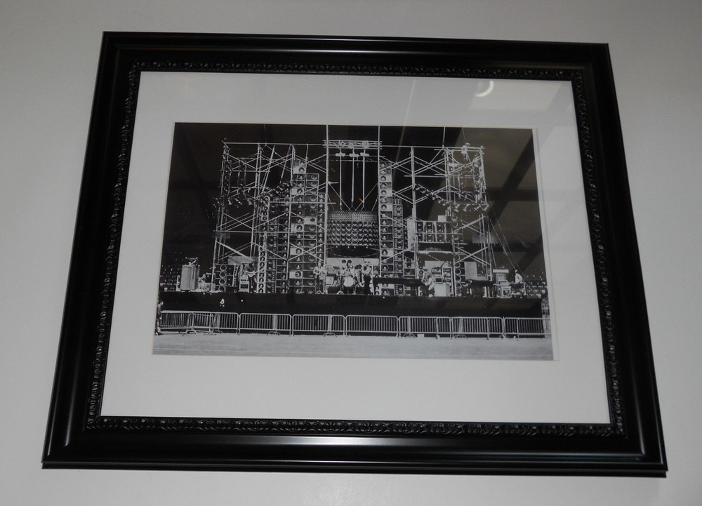 Large Framed WALL OF SOUND Grateful Dead 1974 Concert RARE Poster, 24