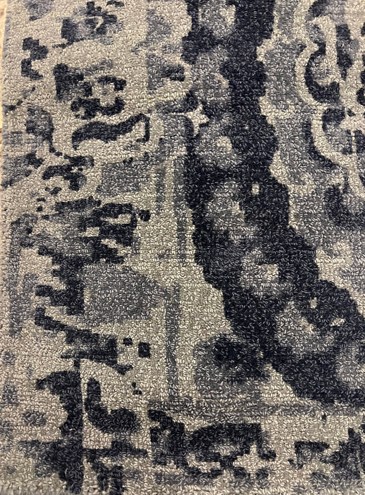Pottery Barn Bosworth Hand Tufted Rug - Blue 5x8 NEW AUTHENTIC PB
