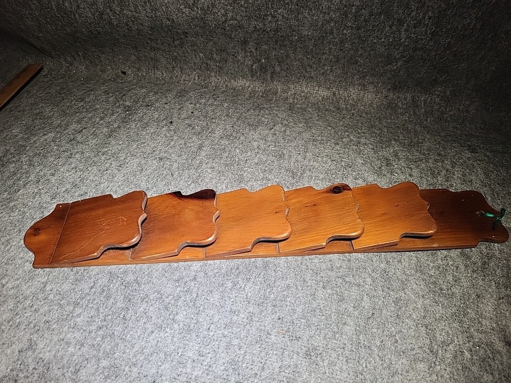 VTG Pine Letter Bill Holder Storage Organizer The Oringnal Pine Shop  Wall Mount