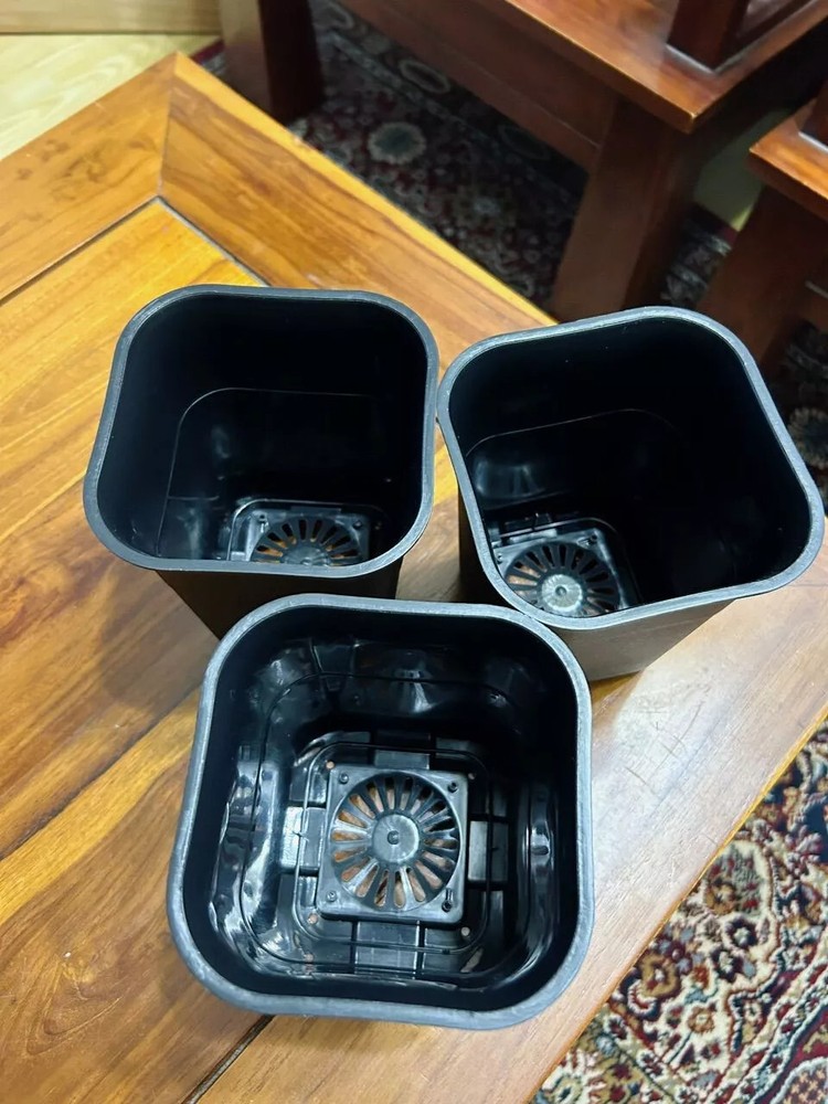 10pcs x Square Thick Tall Plastic Pots succulent pot cactus flower pot