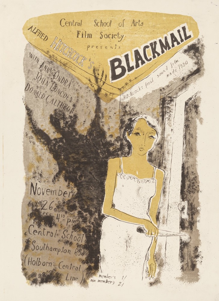 9760.Decoration Poster.Room Wall art.Home decor.Hitchcock Blackmail movie